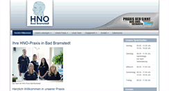 Desktop Screenshot of hnoarzt-bad-bramstedt.de