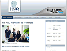 Tablet Screenshot of hnoarzt-bad-bramstedt.de